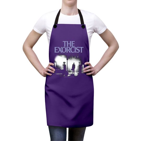 The Exorcist Purple Logo Apron
