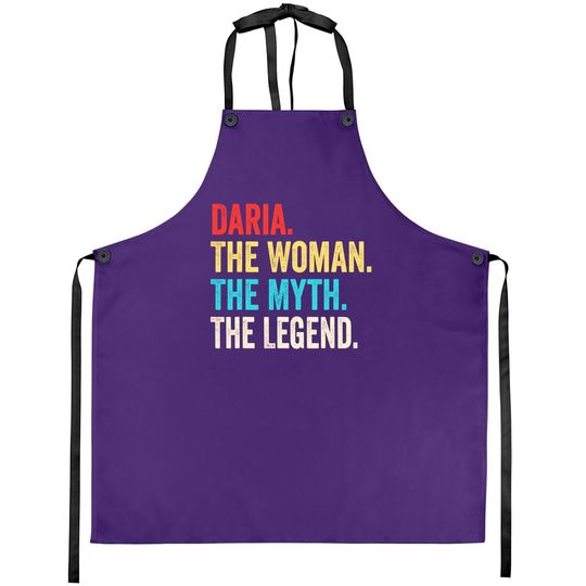 Name Daria The Woman The Myth And The Legend Apron
