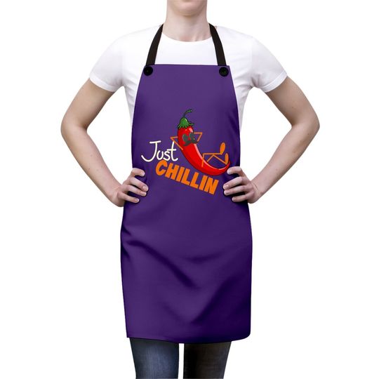 Just Chillin Chili Pepper For Spicy Food Lovers Apron