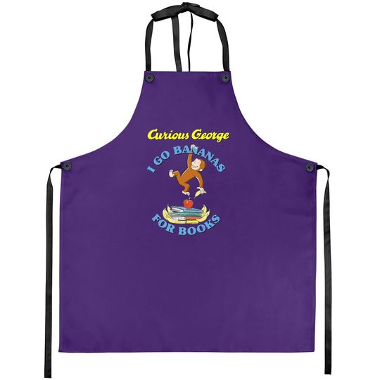 Curious George I Go Bananas For Books Book Stack Apron