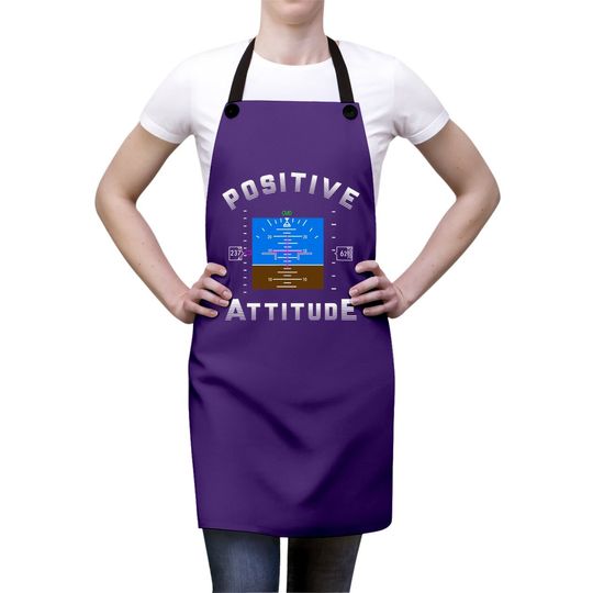 Positive Attitude Aviation Pilot Gift Primary Flight Display Apron