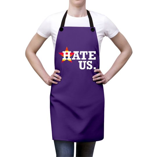 Hate Us Houston Baseball Proud Fan Graphic Apron