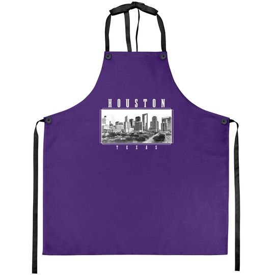 Houston Skyline Texas Pride Vintage Houston Apron