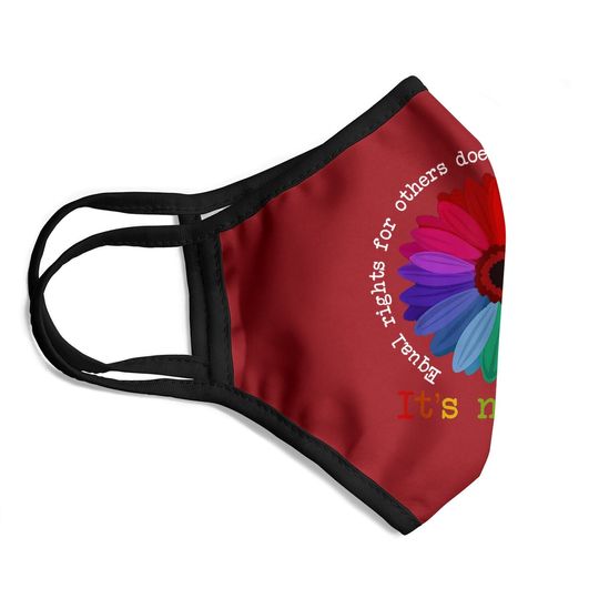 Equal Rights For Others Does Not Mean Fewer Rights For You It'S Not Pie Flower LGBT Pride Month Face Mask