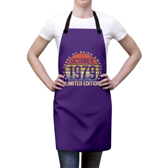 Born October 1979 Limited Edition Bday Apron