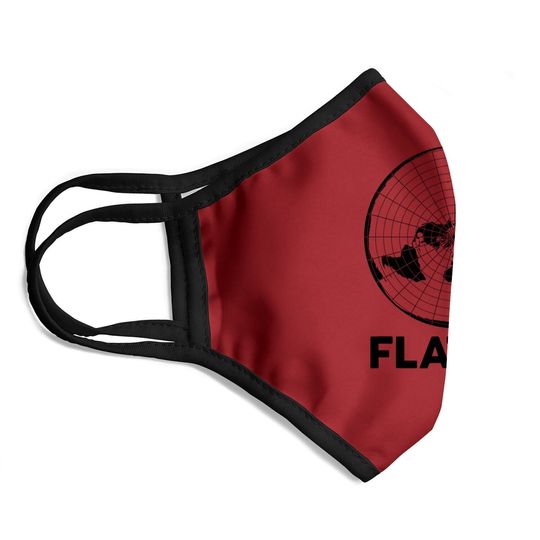 Flat Earther Face Mask Conspiracy Theory Society Af World Gift