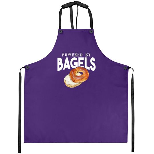 Bagel Lover Gifts - Powered By Bagels Gift Apron