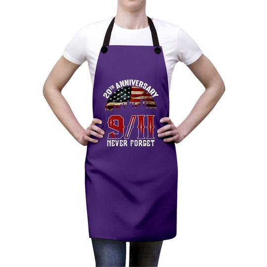 20 Years Anniversary 911 Never Forget Apron