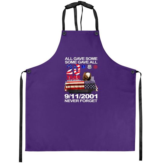 Never Forget 9-11-2001 20th Anniversary Firefighters Apron