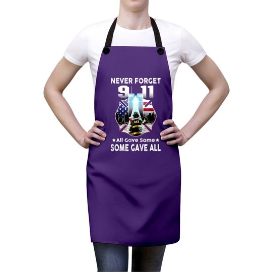 Never Forget 9-11-2001 20th Anniversary Apron