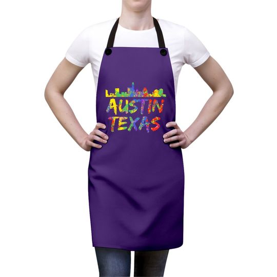 Austin Texas Skyline Apron