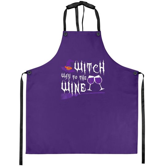 Witch Way To The Wine Apron