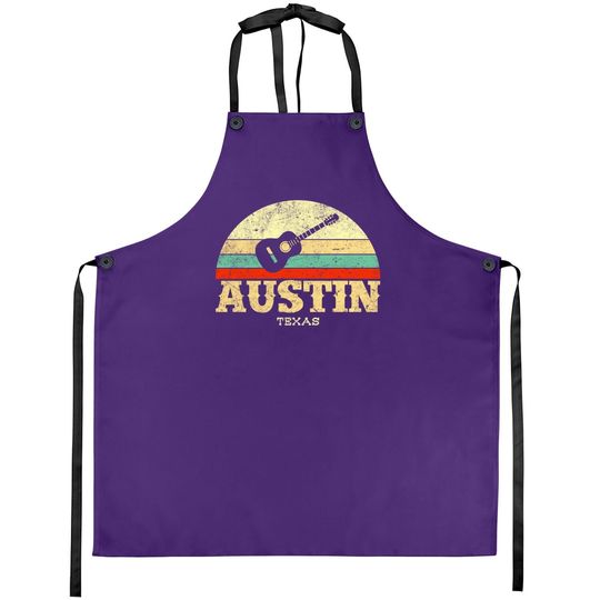 Retro Austin Texas Guitar Apron