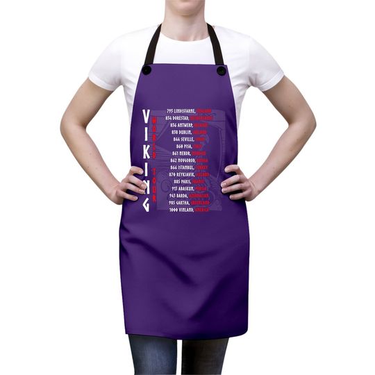 Viking World Tour Front And Backprint! Apron