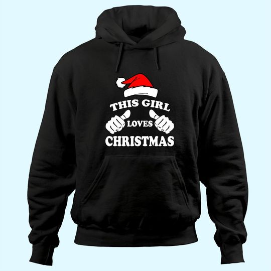 This Girl Loves Christmas Fitted Scoop Hoodies