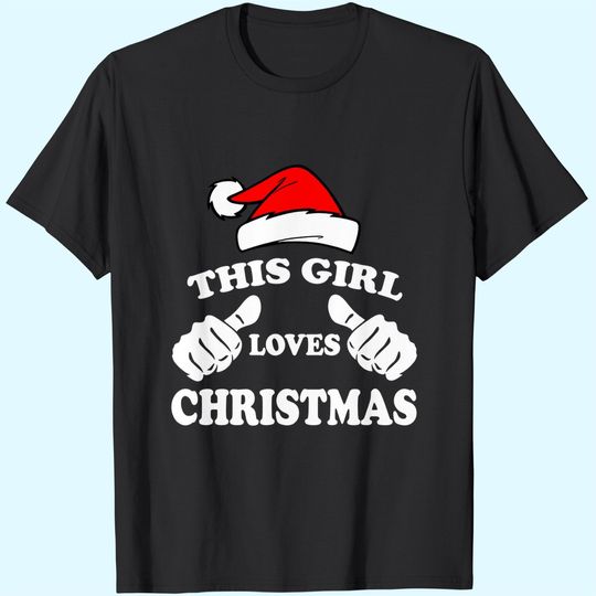 This Girl Loves Christmas Fitted Scoop T-Shirts