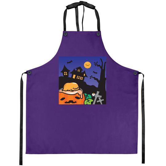 Gudetama Haunted House Halloween Apron