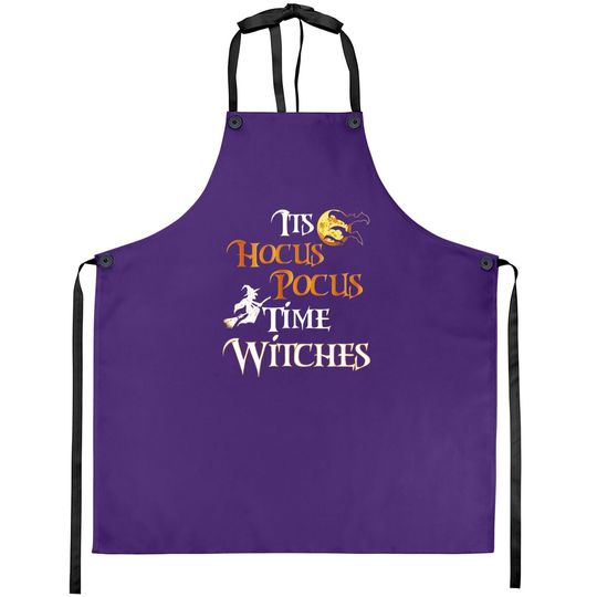 Halloween Witch Its Hocus Pocus Time Witches Apron