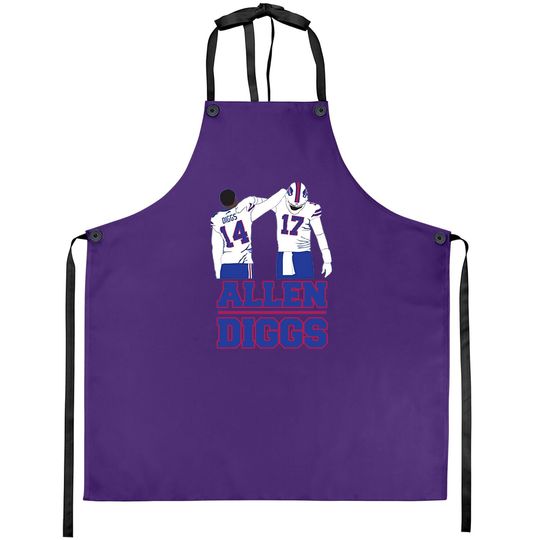 Stefon Diggs Josh Allen Back Pat Buffalo Football Fan Apron