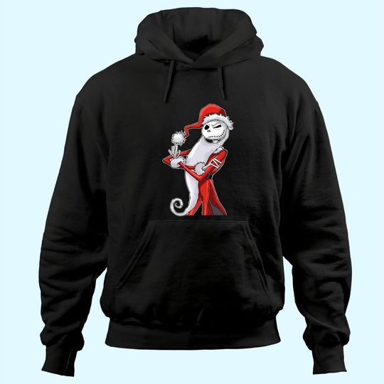 Jack Skellinton Mashup Santa Nightmare Before Christmas Hoodies