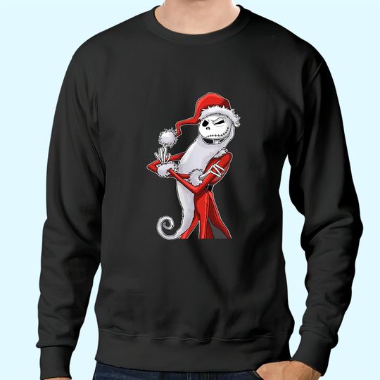 Jack Skellinton Mashup Santa Nightmare Before Christmas Sweatshirts