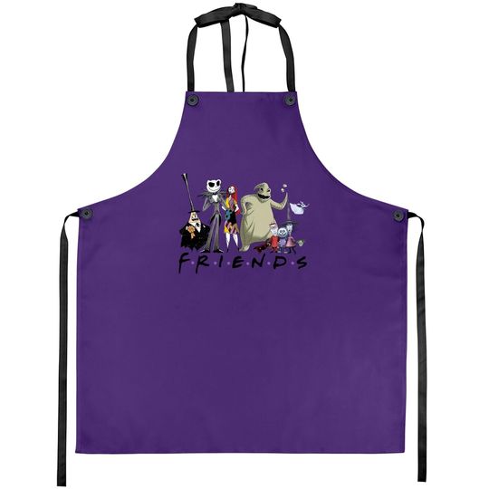 Nightmare Before Christmas Characters Friends Halloween Apron