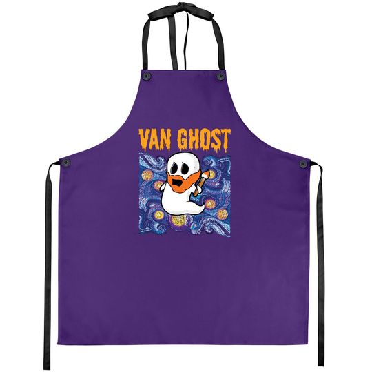 Halloween Van Gogh Starry Night Apron