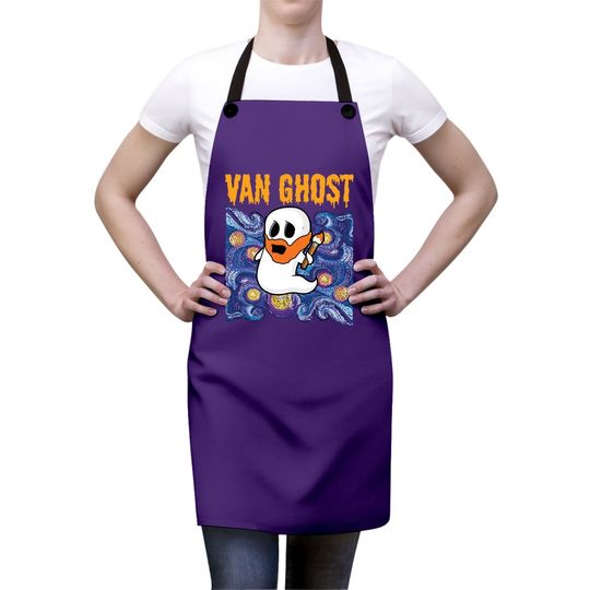 Halloween Van Gogh Starry Night Apron