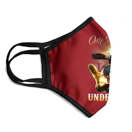 Eagle Usa Christian Patriot One Nation Under God Face Mask