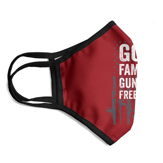Conservative God Family Guns & Freedom Face Mask