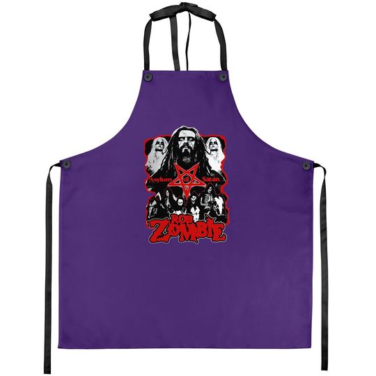 Rob Zombie Apron Tops Short Sleeved Round Neck Cotton Apron
