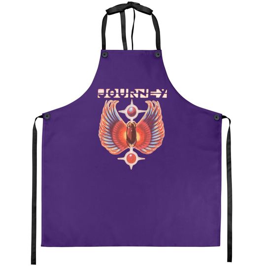 Journey Rock Band Music Group Colored Wings Logo Apron