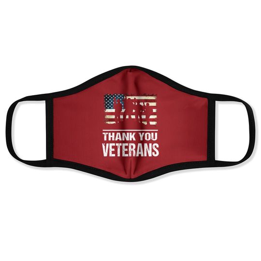 Thank You Veterans Day Face Mask