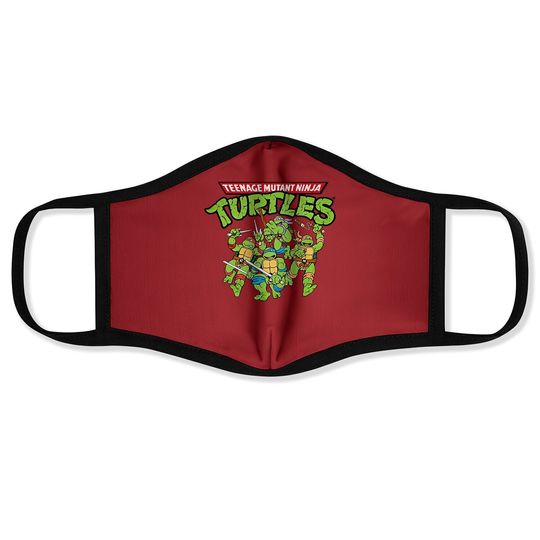 Teenage Mutant Ninja Turtles Tmnt Green Face Mask Face Mask Face Mask