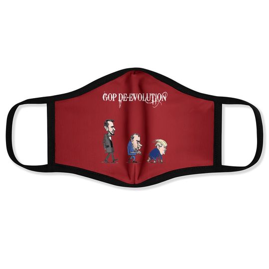 Trump Evolution Republican Gop Face Mask