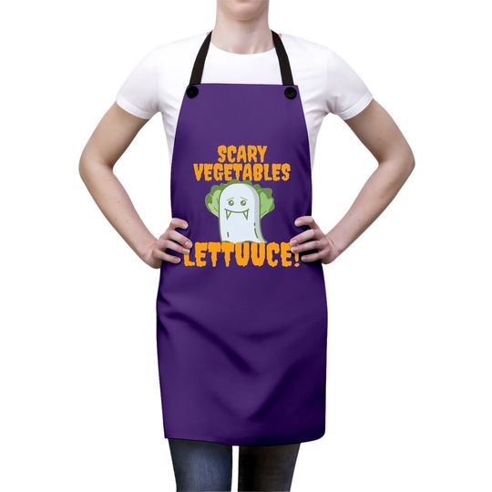 Cute Halloween Vegetable Lord Lettuce Classic Apron