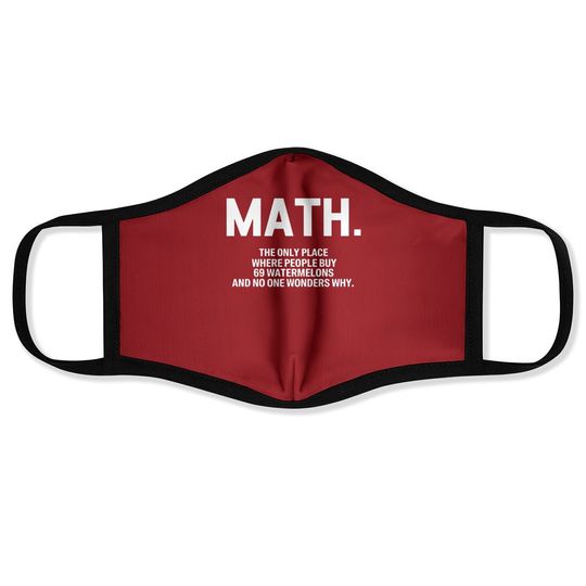 Math Blackmyth Face Mask