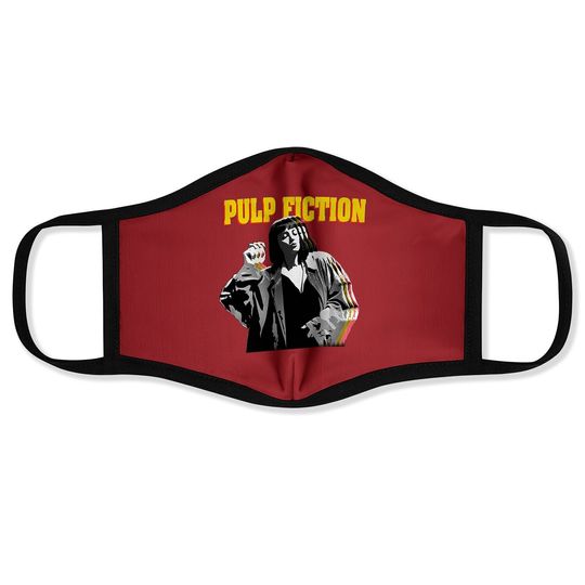 Nirvan Pulp Fiction Mia Wallace  face Mask