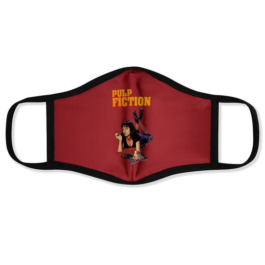 Nirvan Pulp Fiction Mia  face Mask