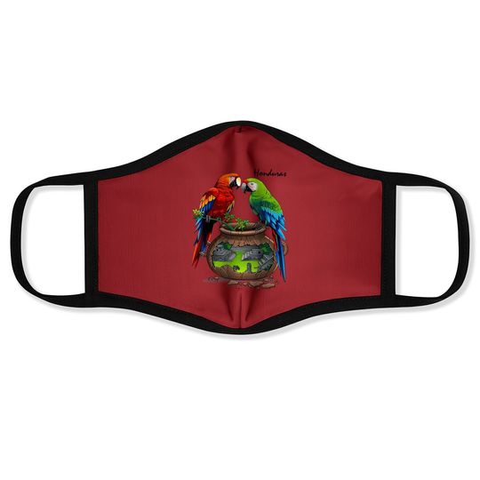 Honduras, Copan Maya Loros Face Mask