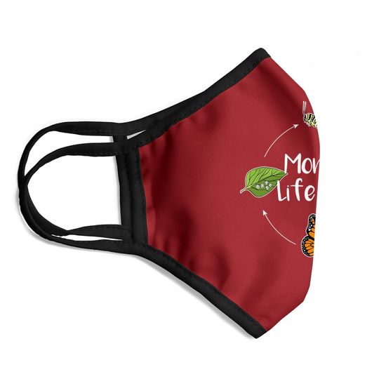 Monarch Life Cycle - Butterfly Caterpillar Gift Face Mask