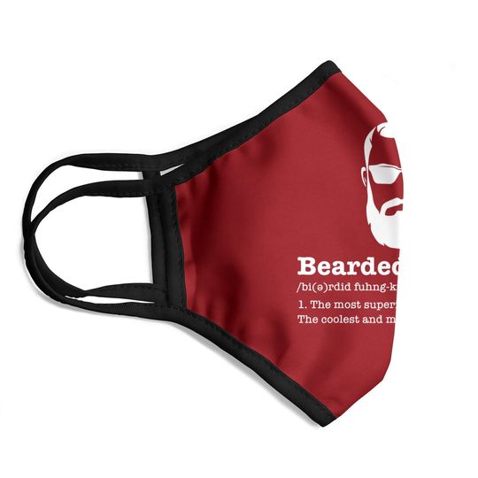 Bearded Funcle Face Mask Funny Uncle Vintage Style Face Mask