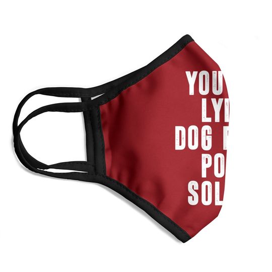 You're A Lying Dog Faced Pony Soldier Funny Biden Quote Meme Face Mask