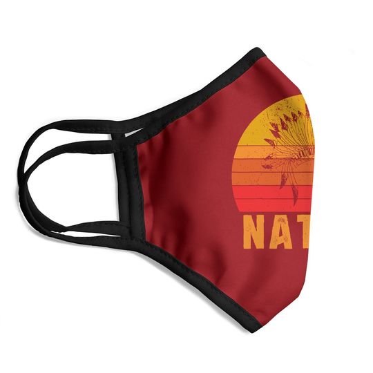 Native American Pride Vintage Native Indian Face Mask