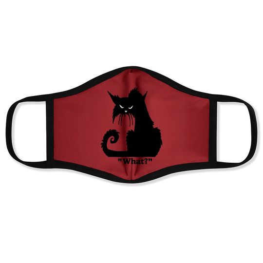 Cat What Face Mask