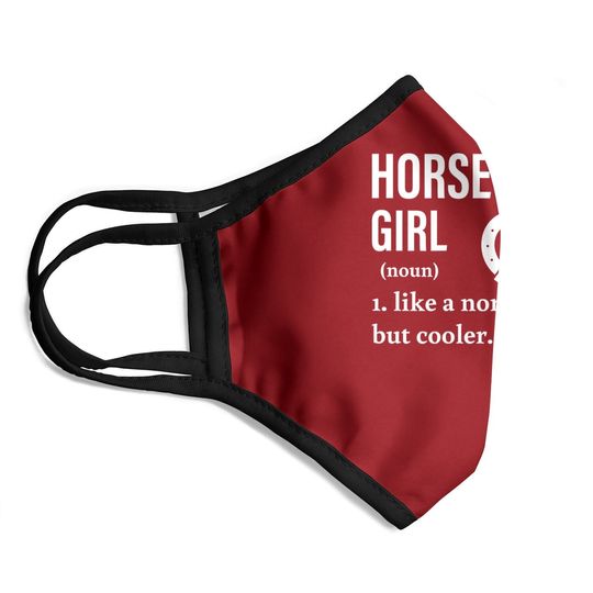 Equestrian Horse Riding Girl Noun Show Jumping Vaulting Face Mask