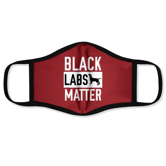 Black Labs Matter Dog Face Mask Labrador Retriever Face Mask