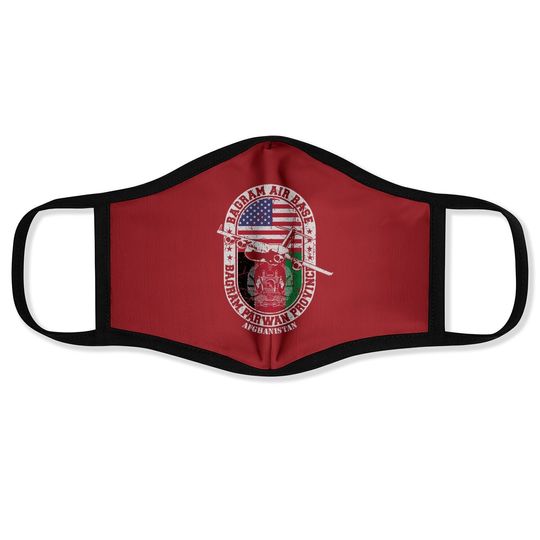 Bagram Air Base Airfield Usaf Afghanistan Face Mask