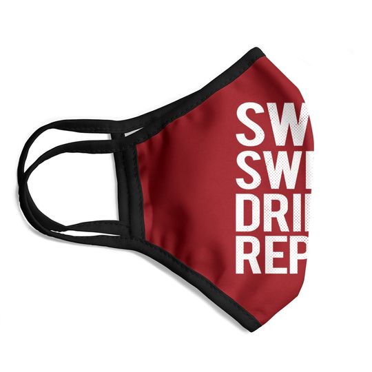 Swing Swear Drink Repeat Golf Outing Face Mask
