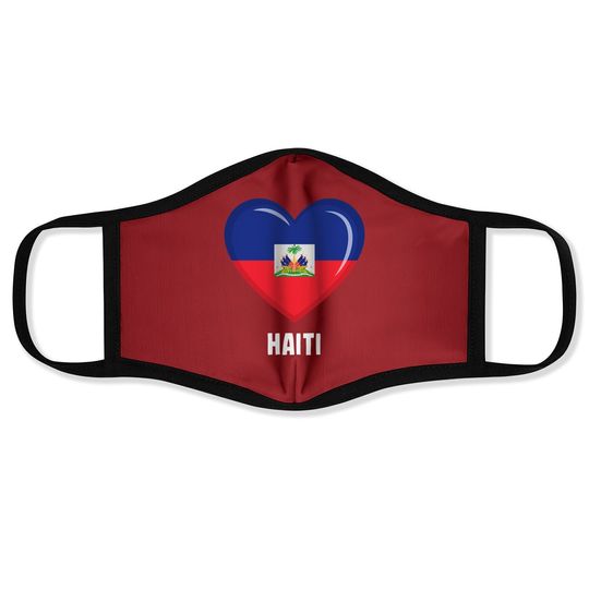 Haiti Flag Face Mask